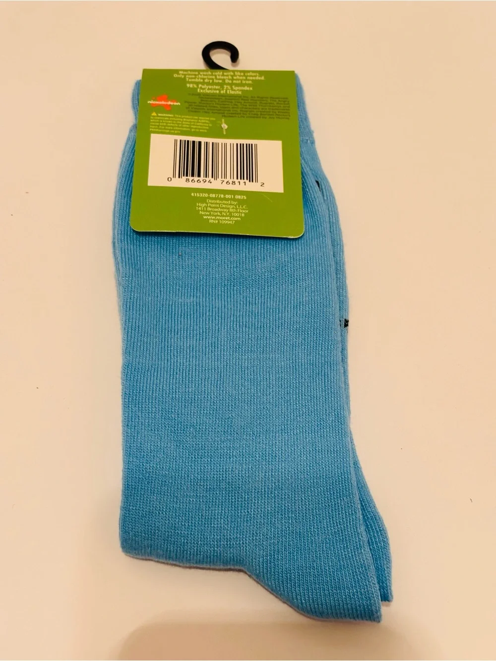 Rugrats Baby Tommy Pickels Adult Shoe Size 6 1/2 -12 Cartoon Crew Socks